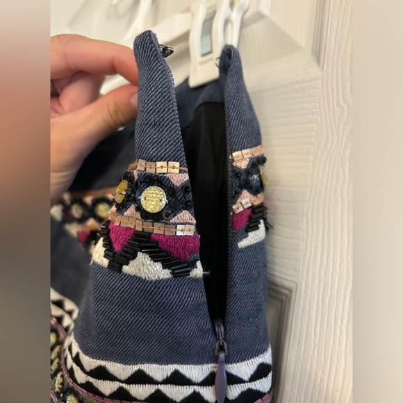 Artelier Nicole Miller beaded mini skirt - size 2 - Picture 4 of 4